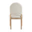 Ensemble de 2 chaises d'appoint de salle à manger à finition naturelle