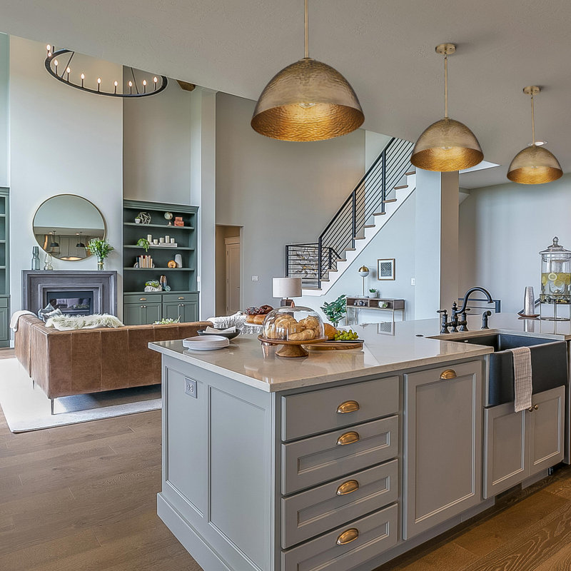 Arvilla 1 - Light Modern Brass Shaded Pendant