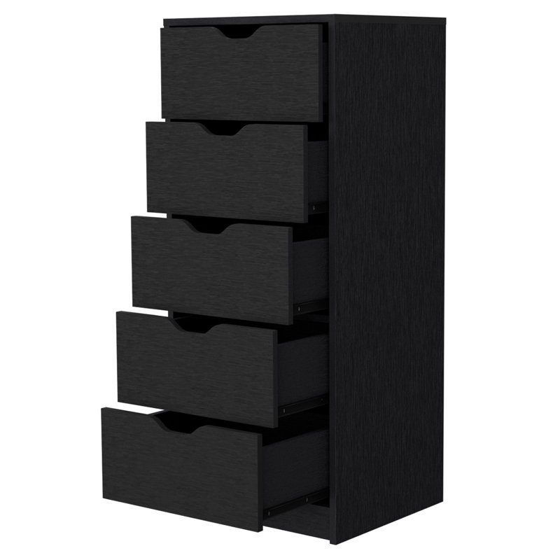 Commode 5 tiroirs Wenge, Wengé