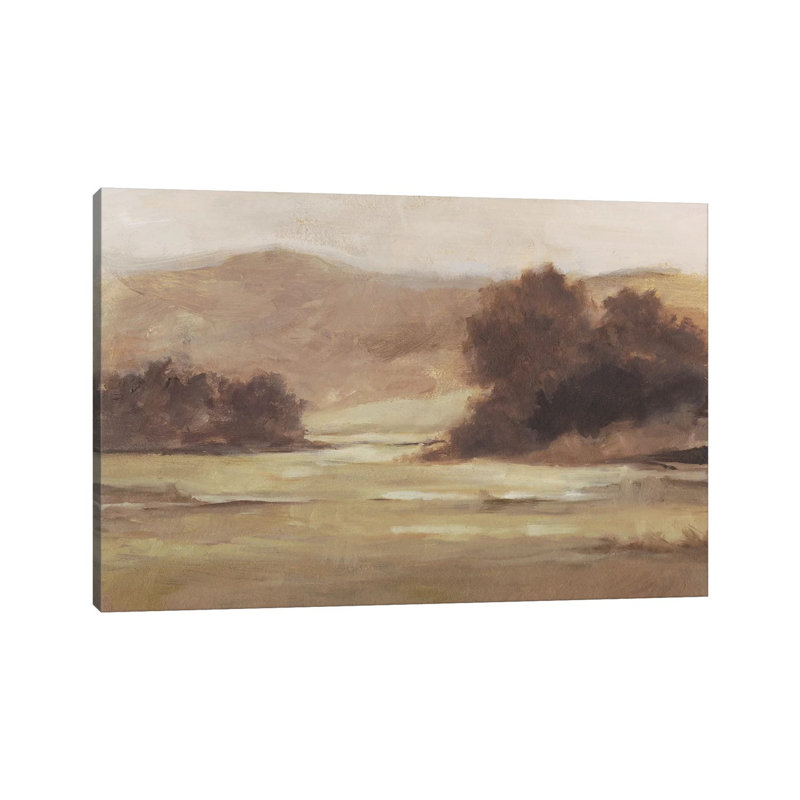 Reproduction d’art, "discrète Landscape I" par Ethan Harper, Toile tendue, H 8 po x l 12 po, Sans cadre