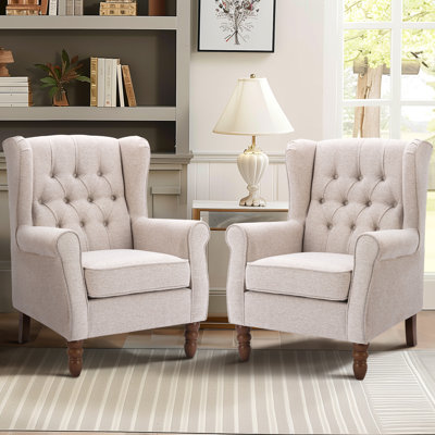 Angiolino Upholstered Fabric Armchair