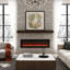 Metro Lane Black Electric Fireplace with 5120 BTU-1347019185