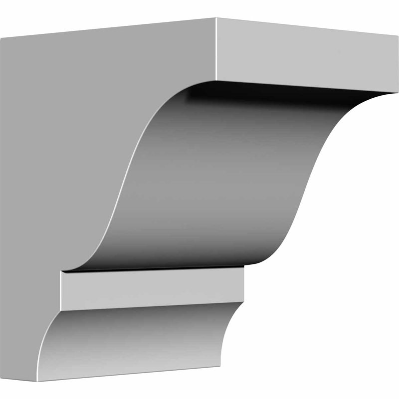 Support Endiganat Wigan, l 4 1/2 po x P 5 1/4 po x H 6 po, apprêté en usine (paquet de 2)
