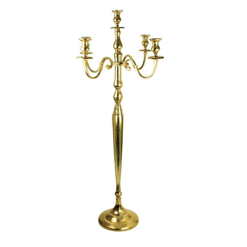 Metal Tabletop Candelabra, Matte Black,  39'' H x 23'' W x 23'' D