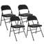 Office Folding Chairs Set of 4