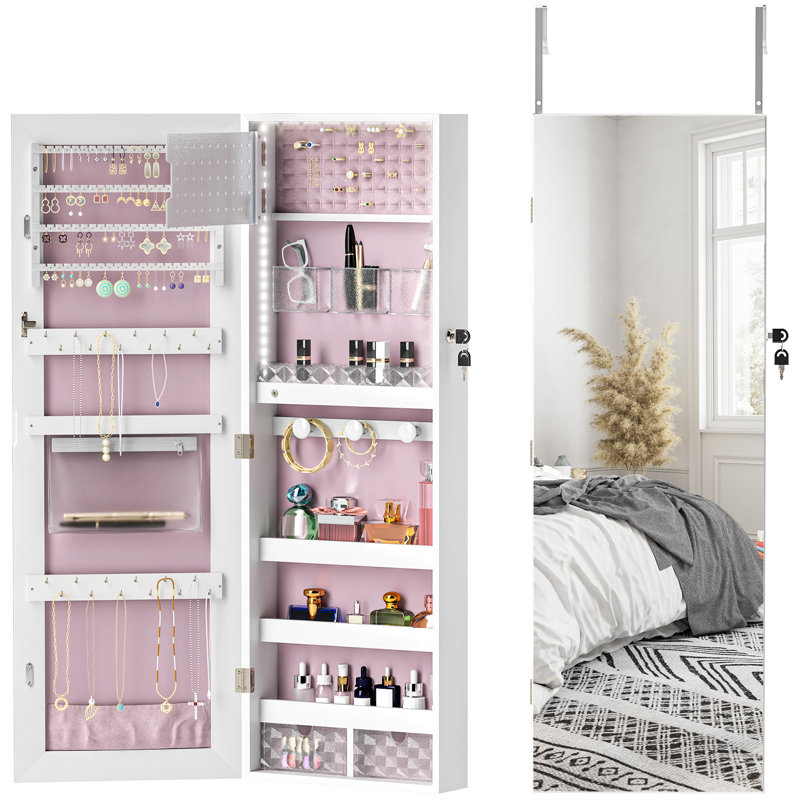 Jewelry Armoire, Pink