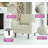 Bridgeview 32" Square Arm Accent Chair, Sofa Chair, White Set of 2-775470444