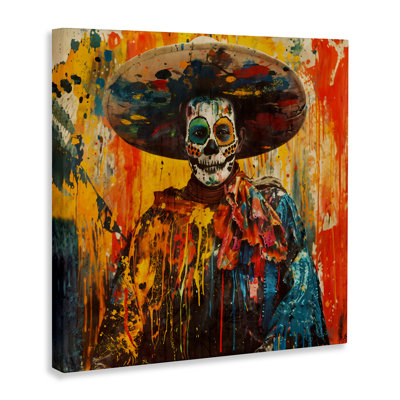 Toile vibrante du Jour des Morts, design par Marta Wiley