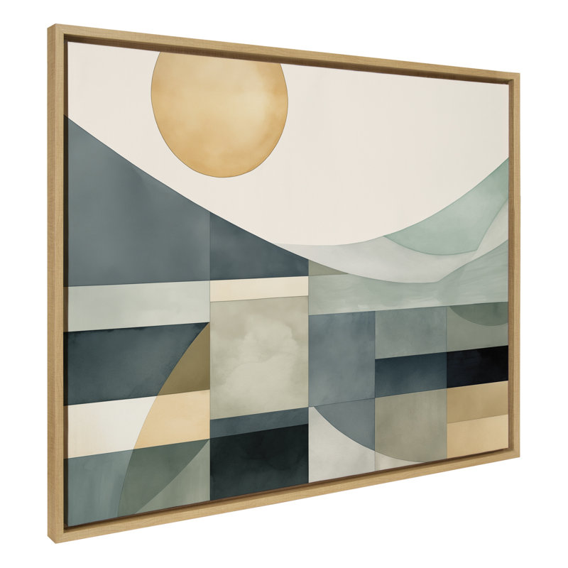 Art abstrait sur toile, paysage abstrait