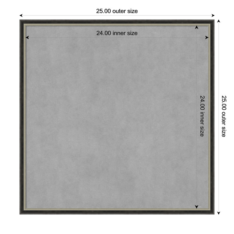 Tableau magnétique magnétique en métal, H 25 po x l 25 po