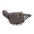 Luxurious Swivel Glider Reclining Chair 1Pc Dark Brown Leather Upholstery Plush Comfort Living Room Furniture-194151318
