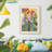 Marbling IV - Matted and Framed Under Acrylic Glass, Large Living Room Wall Art-117756646-117756644
