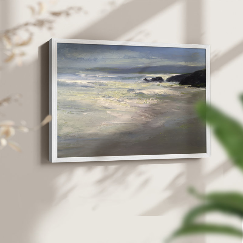 Pacifica -Framed Print - Restickable, H 16 po x l 20 po, Blanc