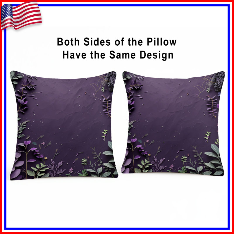 Coussin Floral, 26 x 26 inches