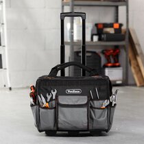 (Small Grey) Hampton&Stewart Ladies Travel Holdall Bag with Wheels