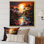 Indian Art Tropical Paradise III - Indian Canvas Wall Art