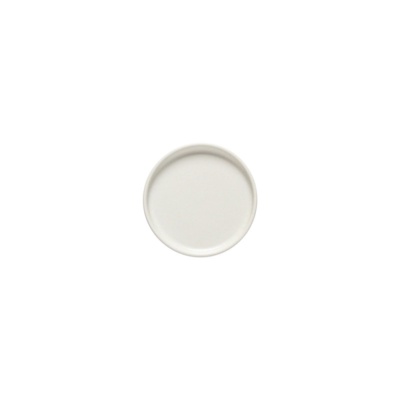 Redonda Handmade Stoneware Appetizer Plate, White