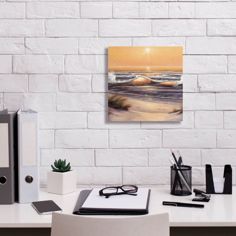 «Golden Waves» par Diane Romanello, H 12 po x l 12 po x P 0,75 po