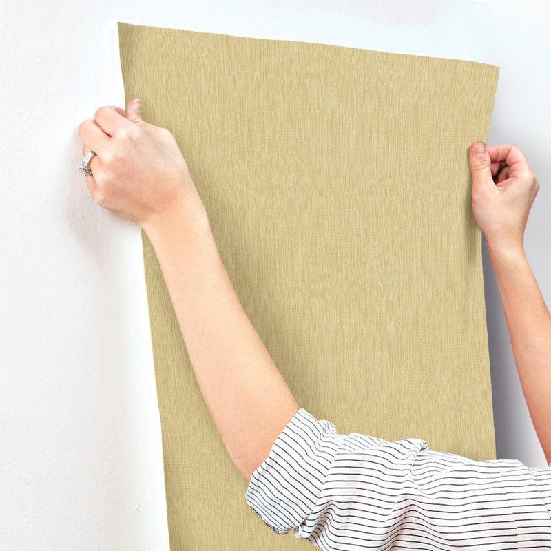 Linen Wallpaper, Yellow
