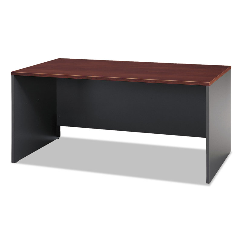 Bush Business Furniture Series C Elite Desk Shell, Hansen Cherry, 30" H x 66" W x 23" D