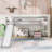 Loft Bed With Slide, Multifunctional Design, Twin (Gray)(OLD SKU: WF292715AAE)-1654510922