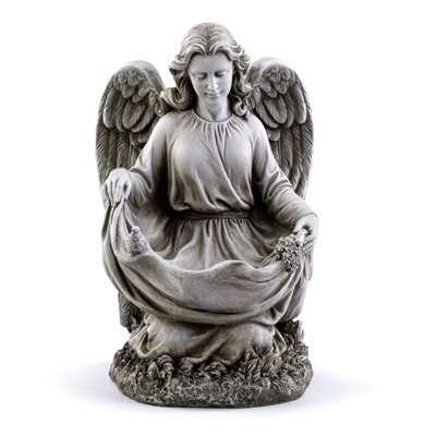 Memorial Angel With Skirt Birdfeeder