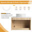 Ensemble de meuble-lavabo mural simple 30 po avec lavabo en céramique Greythor, ensemble de meuble-lavabo simple 30 po avec plateau en pierre reconstituée-362577419-354114336