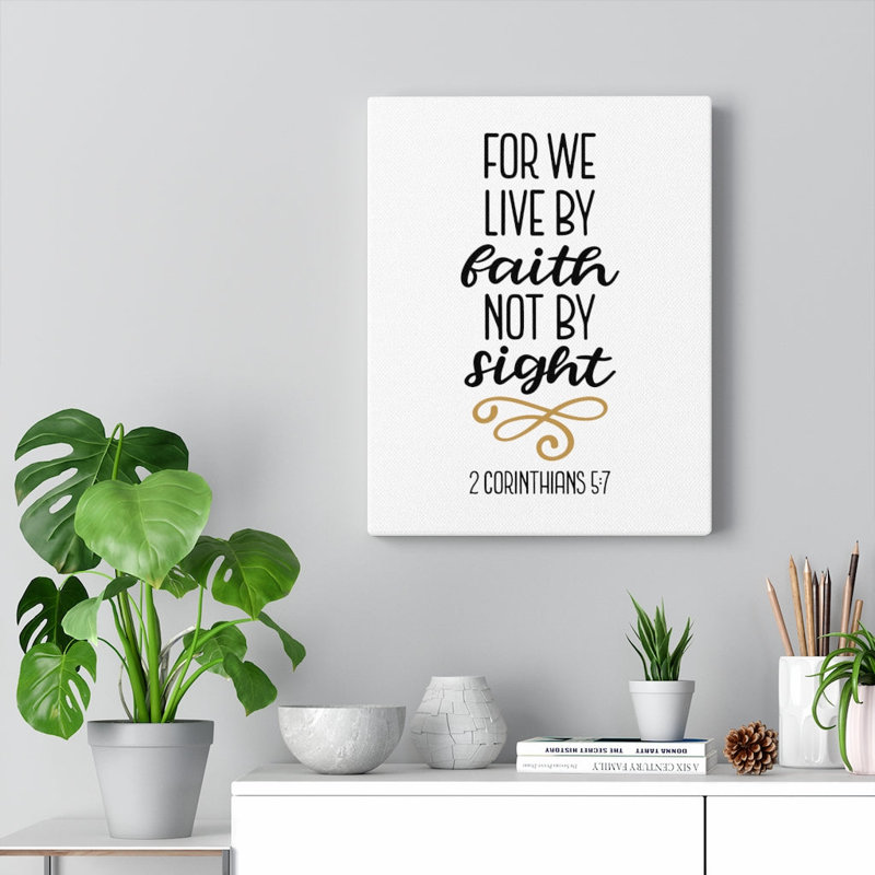 Live By Faith - Wrapped Canvas Print, 76cm H x 61cm W