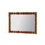 Miroir mural rétro en bois sculpté
