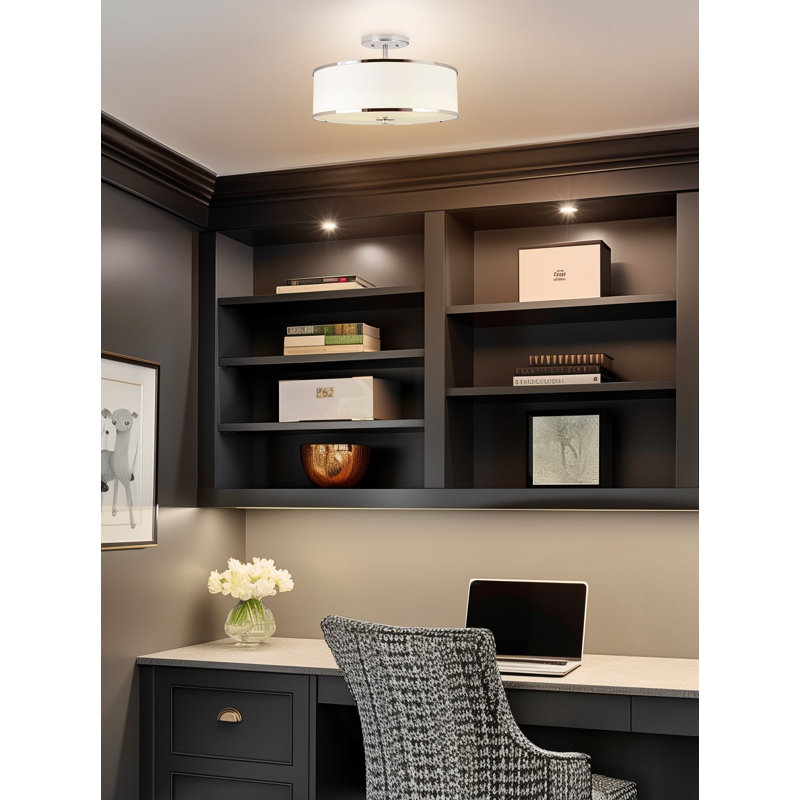 Decarlos Fabric Semi Flush Mount