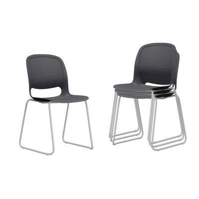 Ergonomic Stackable Chairs With Durable Polypropylene And Fiberglass, Ideal For Office And Leisure Use
