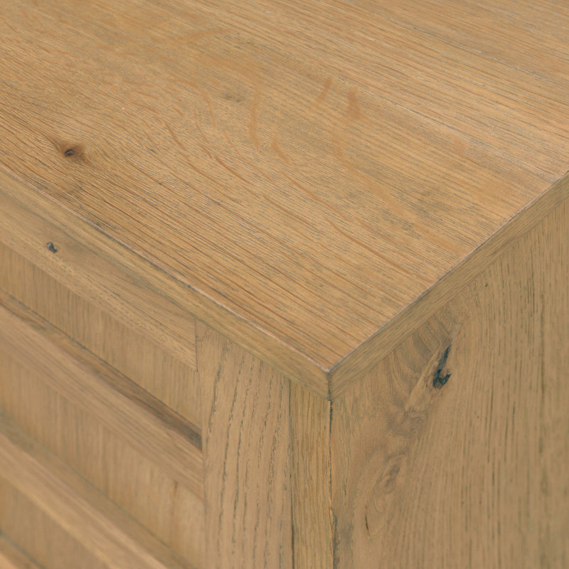 Alessio Left Nightstand-Aged Natural Oak, Natural Oak, Right
