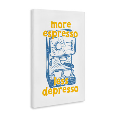 «More Espresso Minimal Coffee Canvas», conception par JJ Design House LLC