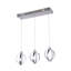 Luminaire suspendu chromé à 3 lumières Lepper