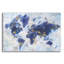 «Indigo World Map» par Danhui Nai, art mural en verre acrylique-1879310367