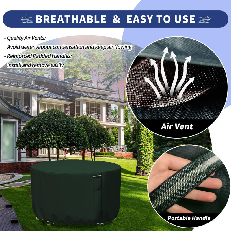 Outdoor Patio Table Cover, Green