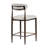 Sloane Modern Upholstered Iron Counter Stools With Open Back And Gold Accents-128426230