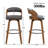 Artnagullian Swivel Vegan Leather Counter And Bar Stools-120950965-120950964