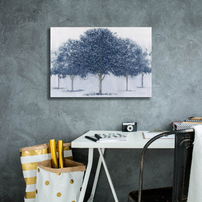 'Peaceful Grove Navy' by James Wiens Canvas Wall Art