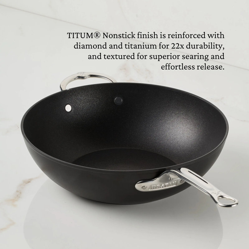 12.5" Covered Wok W/helper Handle (32cm)