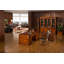 4 Piece Solid Wood Rectangular Executive Desk Office Set with Chair