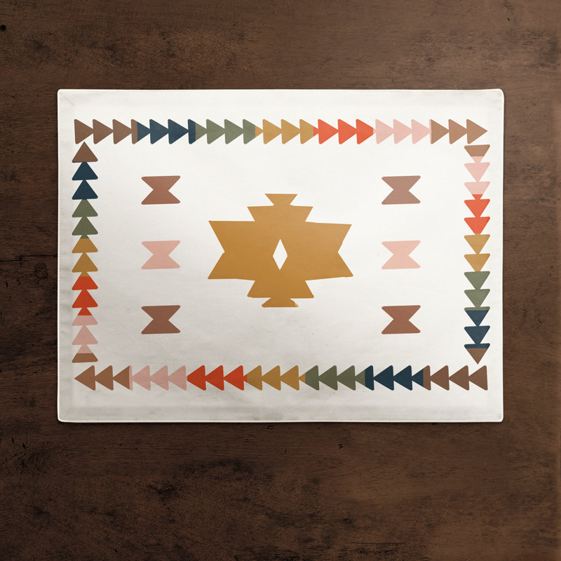 Polyester Geometric Rectangle Placemat
