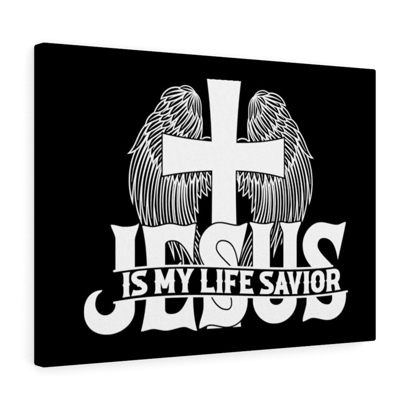 Jesus Is My Life Savior - Wrapped Canvas Print, 28cm H x 36cm W