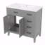 Armoire de salle de bain 36 po avec lavabo 36 po, gris-890156009