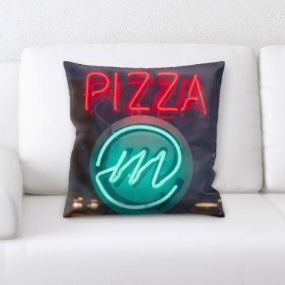 Coussin de jeté pizza