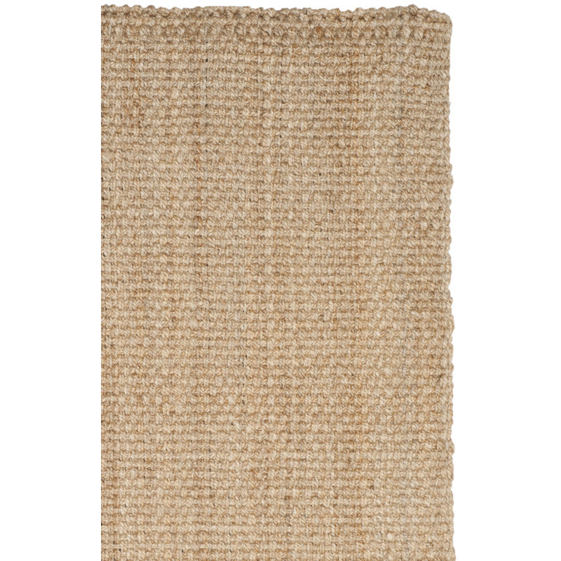 Tapis à motif géométrique en jute naturel touffeté à la main Carolene de Erroll Pollux, Tapis de couloir 2 pi 3 po x 21 pi