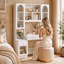 Armoire moderne avec coiffeuse et rangement solide-739342961