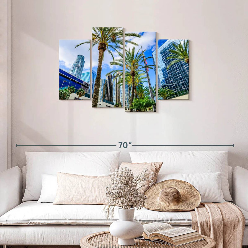 Los angeles city palms Sireci, H 27 po x l 43 po