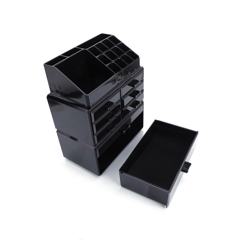 Rangement pour maquillage et bijoux Warnke, Noir