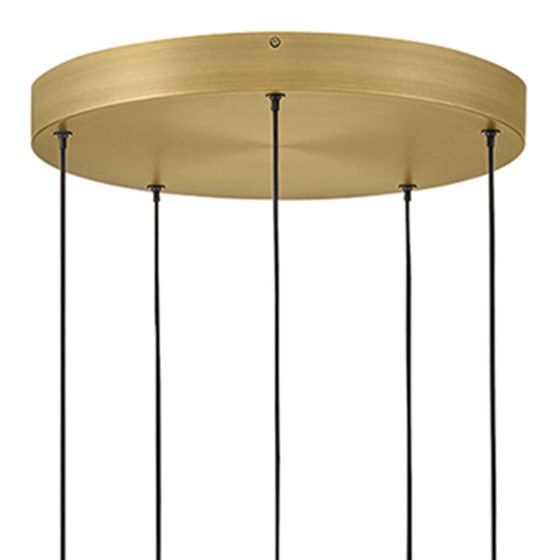 Trigo 1 - Light Steel LED Chandelier by Lisa McDennon